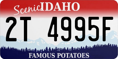 ID license plate 2T4995F