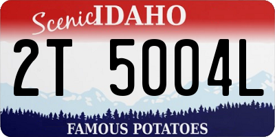 ID license plate 2T5004L