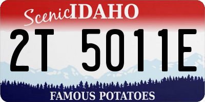 ID license plate 2T5011E