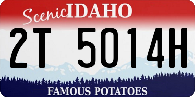 ID license plate 2T5014H