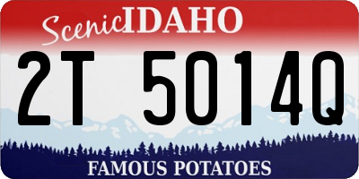 ID license plate 2T5014Q
