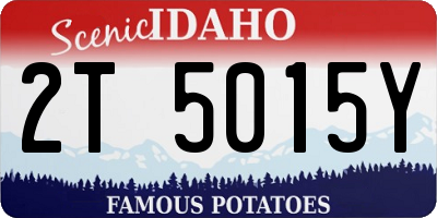 ID license plate 2T5015Y