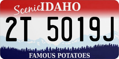 ID license plate 2T5019J