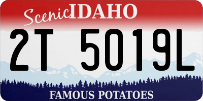 ID license plate 2T5019L