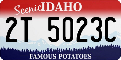 ID license plate 2T5023C