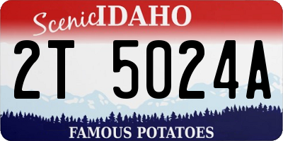 ID license plate 2T5024A