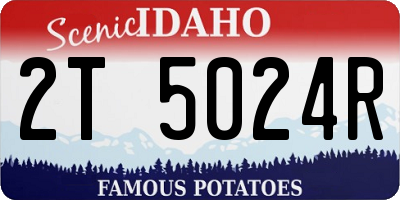 ID license plate 2T5024R