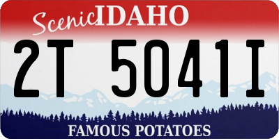 ID license plate 2T5041I