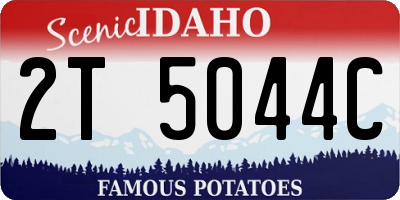 ID license plate 2T5044C