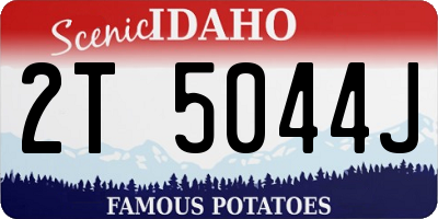 ID license plate 2T5044J
