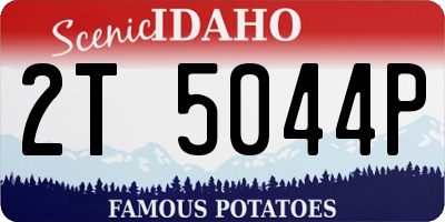 ID license plate 2T5044P