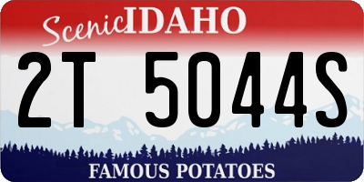 ID license plate 2T5044S
