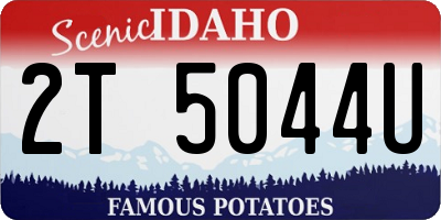 ID license plate 2T5044U