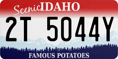 ID license plate 2T5044Y