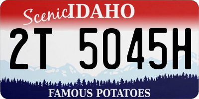 ID license plate 2T5045H