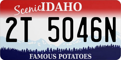ID license plate 2T5046N