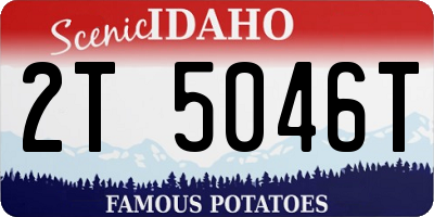 ID license plate 2T5046T
