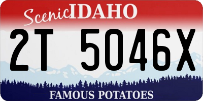 ID license plate 2T5046X