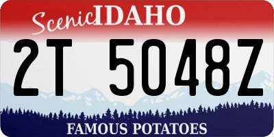 ID license plate 2T5048Z