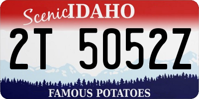 ID license plate 2T5052Z
