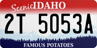 ID license plate 2T5053A