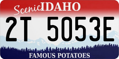 ID license plate 2T5053E