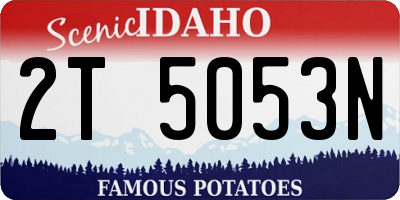 ID license plate 2T5053N