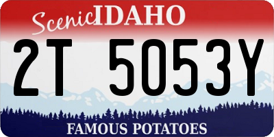 ID license plate 2T5053Y