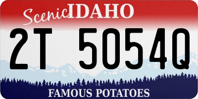 ID license plate 2T5054Q