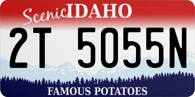 ID license plate 2T5055N