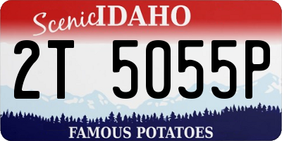 ID license plate 2T5055P