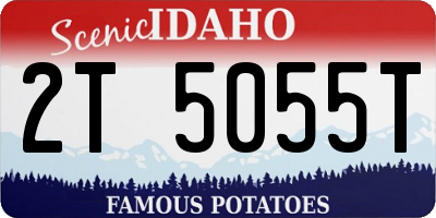 ID license plate 2T5055T