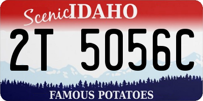 ID license plate 2T5056C
