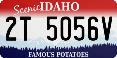ID license plate 2T5056V