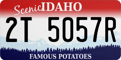 ID license plate 2T5057R