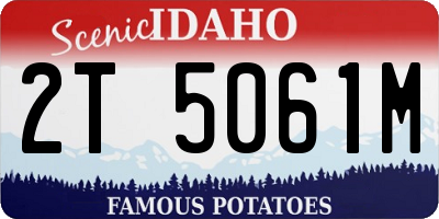 ID license plate 2T5061M