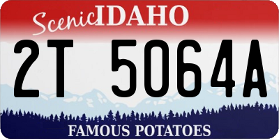 ID license plate 2T5064A
