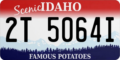 ID license plate 2T5064I