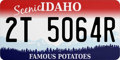 ID license plate 2T5064R