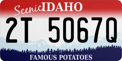 ID license plate 2T5067Q