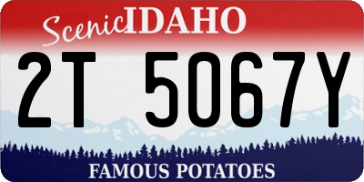 ID license plate 2T5067Y