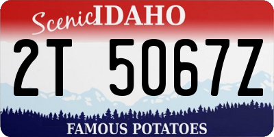 ID license plate 2T5067Z