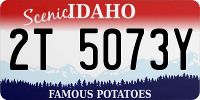 ID license plate 2T5073Y