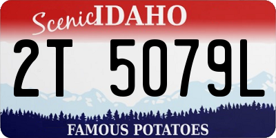 ID license plate 2T5079L