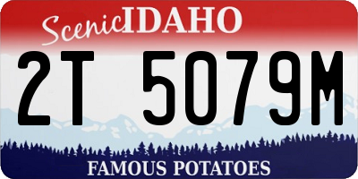 ID license plate 2T5079M