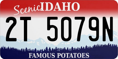 ID license plate 2T5079N