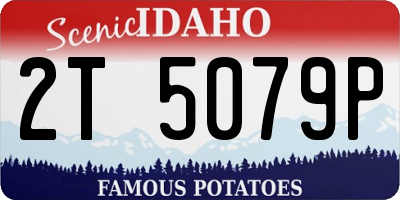 ID license plate 2T5079P