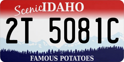 ID license plate 2T5081C