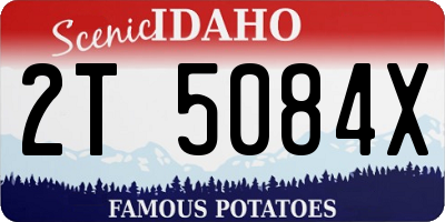 ID license plate 2T5084X