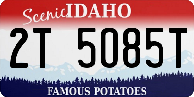 ID license plate 2T5085T